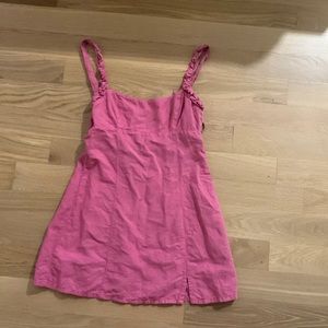Pink zara tie back dress